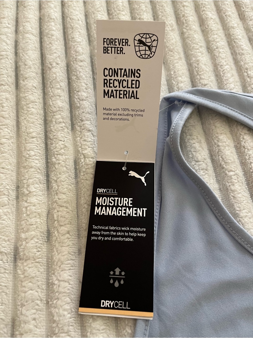 Puma Light Blue Racerback Tank - Picture 8 of 10